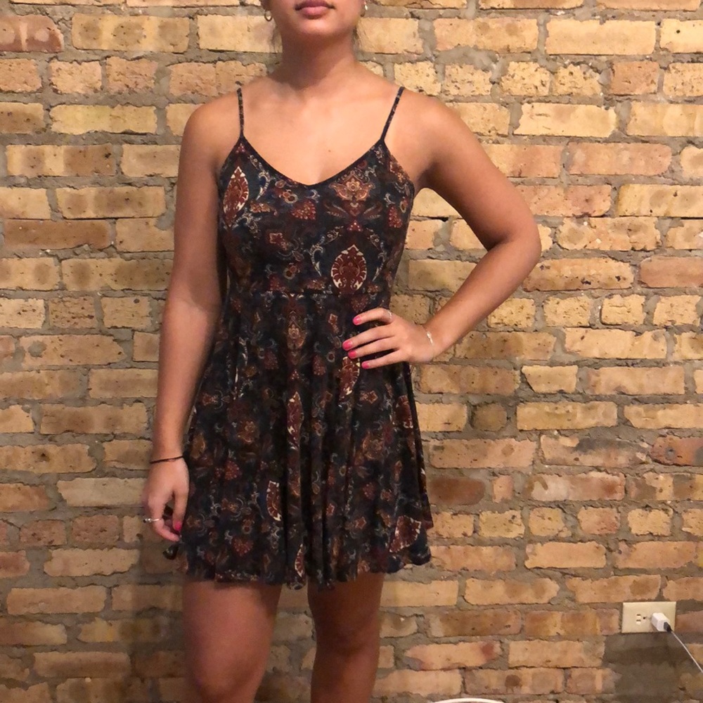 Print skater dress